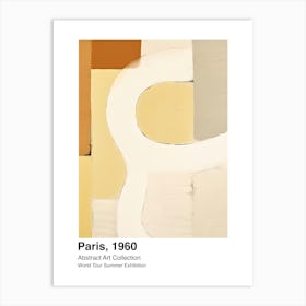 World Tour Exhibition, Abstract Art, Paris, 1960 6 Art Print