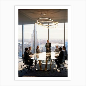 Business Meeting Art Print