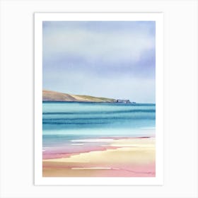 Dornoch Beach 4, Highlands, Scotland Watercolour Art Print