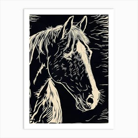 Horse Head Art Print