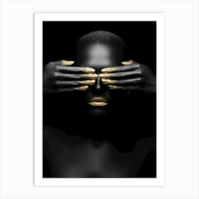 Black And Gold Art Print