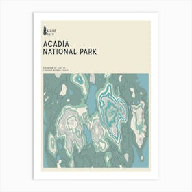 Acadia National Park Series Maine Usa Art Print