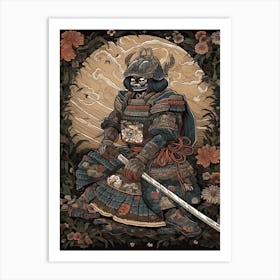 Samurai Vintage Japanese Poster 5 Art Print