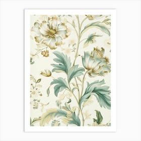 Floral Wallpaper 167 Art Print