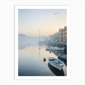 Boats In The Harbor Affiche