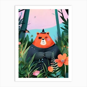 Luxmango Angry Daddy Bear Art Print