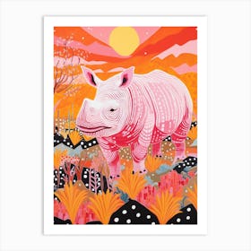 Rhino In The Wild 1 Art Print