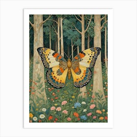 Butterfly In The Woods no1 Art Print