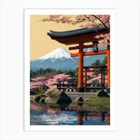 Japanese Cherry Blossoms Art Print