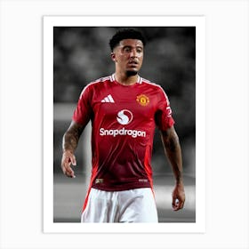 Jadon Sancho Manchester United 1 Art Print