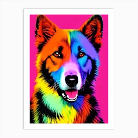 Keeshond Andy Warhol Style Dog Art Print