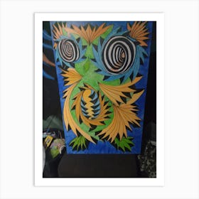 Psychedelic Owl Art Print