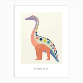 Nursery Dinosaur Art Diplodocus 1 Poster Art Print