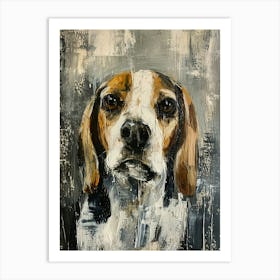 Beagle Acrylic Painting 20 Art Print