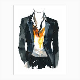 Man In Suit Art Print