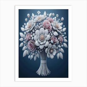  Tulips In Bloom Art Print Bouquet Of Flowers 4 Art Print