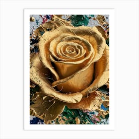 Gold Rose 10 Art Print