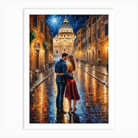 Rome At Night 1 Art Print