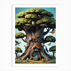 Tree House Art Print