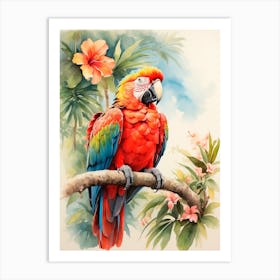 Parrot Painting Art Print