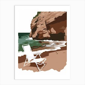 Beach Chair 1 Art Print