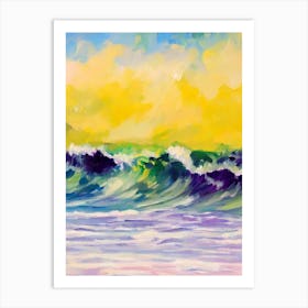 Hapuna Beach, Hawaii Bright Abstract Art Print