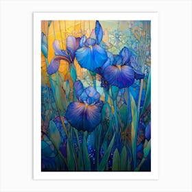 Dutch Irises Art Print