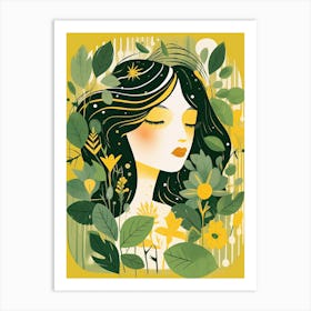 Bloom Body Woman Botanical 7 Art Print