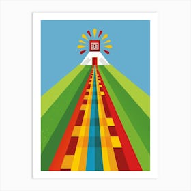 Rainbow Road 1 Art Print