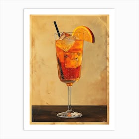 Aperol Spritz Orange 14 Art Print