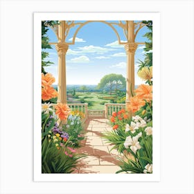 Matthaei Botanical Gardens Usa Illustration 1  Art Print