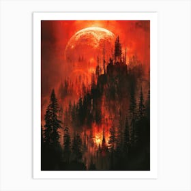 Satanic Forest Art Print