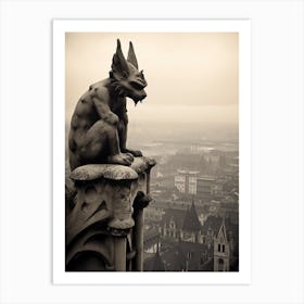 Gargoyle In Milan B&W 2 Art Print