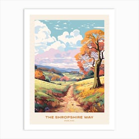 The Shropshire Way England 2 Hike Poster Art Print