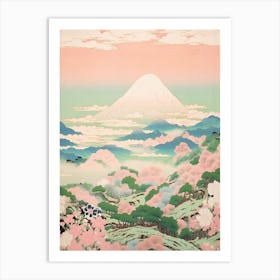 Mount Azuma In Fukushima Japanese Landscape 4 Art Print