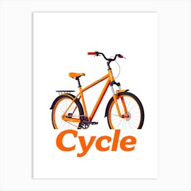 Cycle Illustration Art Print