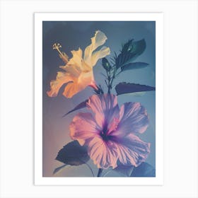 Iridescent Flower Hibiscus 4 Art Print