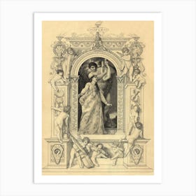 Opera (Template For: Allegories And Emblems No 64), Gustav Klimt Art Print