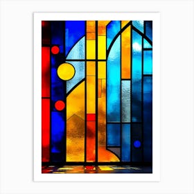 Stained Glass Window Poster