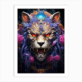 Tiger Head Art Print