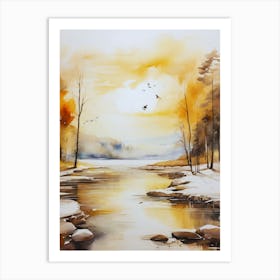 Autumn River 5 Art Print