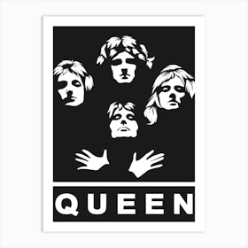 Queen Band WPAP Art Print