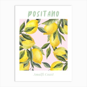 Lemon Positano Print Art Print