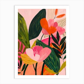 Pink Flowers 4 Art Print