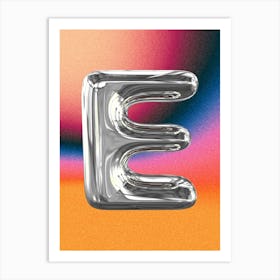 Chrome E Poster Art Print