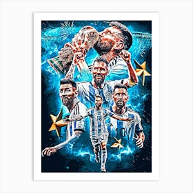 Argentina Soccer Team Art Print