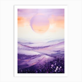 Sunset In Purple Art Print