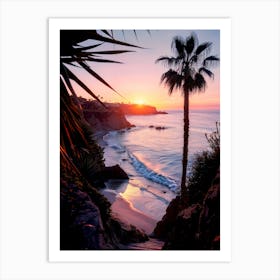 California Dreaming - Laguna Beach Sunset Art Print