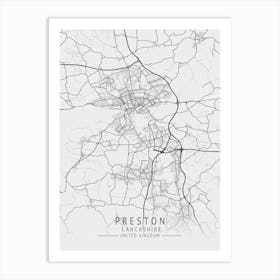 Preston London Map Art Print