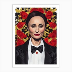 Kristin Scott Thomas Illustration Movies Art Print